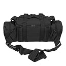 detachable backpack waist belt with pouches in black color