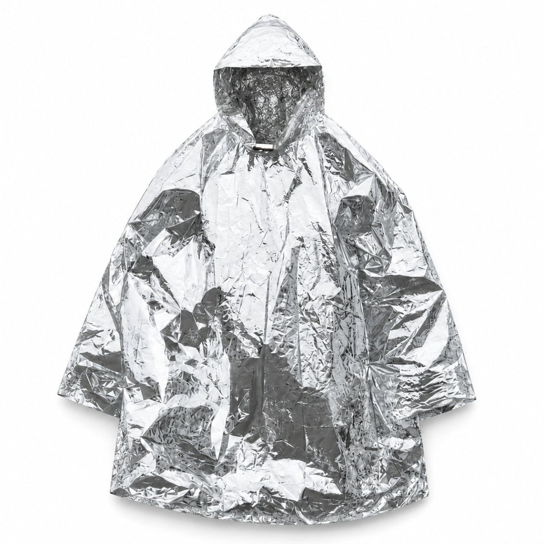 Mil-Tec Notfall-Überlebens-Poncho mit Kapuze, leichter Thermo-Regenschutz