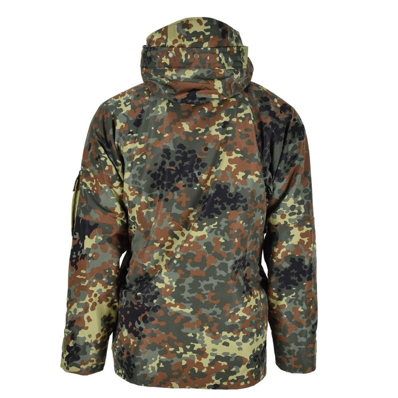 Mil-Tec Bundeswehr Parka mit GoreTex Futter, Camouflage, Flecktarn, wasserdichte Herrenjacke