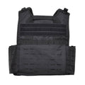 MIL-TEC LASER CUT taktischer Plattenträger für den Kampf Militärweste Molle komprimierbar Schwarz