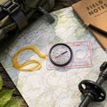 Mil-Tec Kartenkompass, transparente Grundplatte, Wandern, Camping, Navigationsgerät