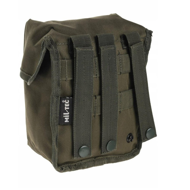 MIL-TEC medium olive multipurpose pouch with MOLLE straps for tactical and outdoor gear attachment.