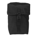Black MIL-TEC multipurpose universal pouch with buckle closure and durable fabric for tactical and outdoor use.