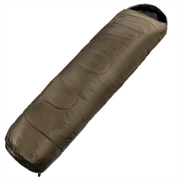 MIL-tec Mumie-Schlafsack 225 cm Hohlfaser 2 Schichten Transportbeutel