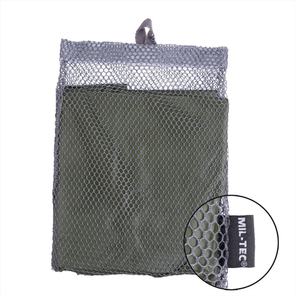 MIL-TEC Poncho mit Kapuze, vielseitig, wasserabweisend, Netztasche im Lieferumfang enthalten, Schwarz