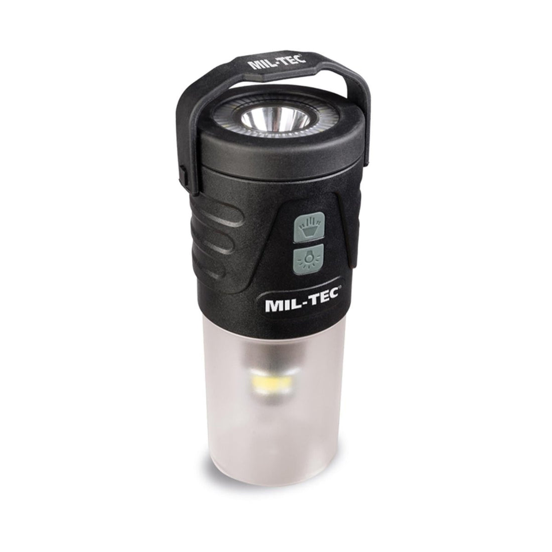 MIL-TEC wiederaufladbare Laterne, LED-Camping-Taschenlampe für den Außenbereich, USB-C, 410 Lumen