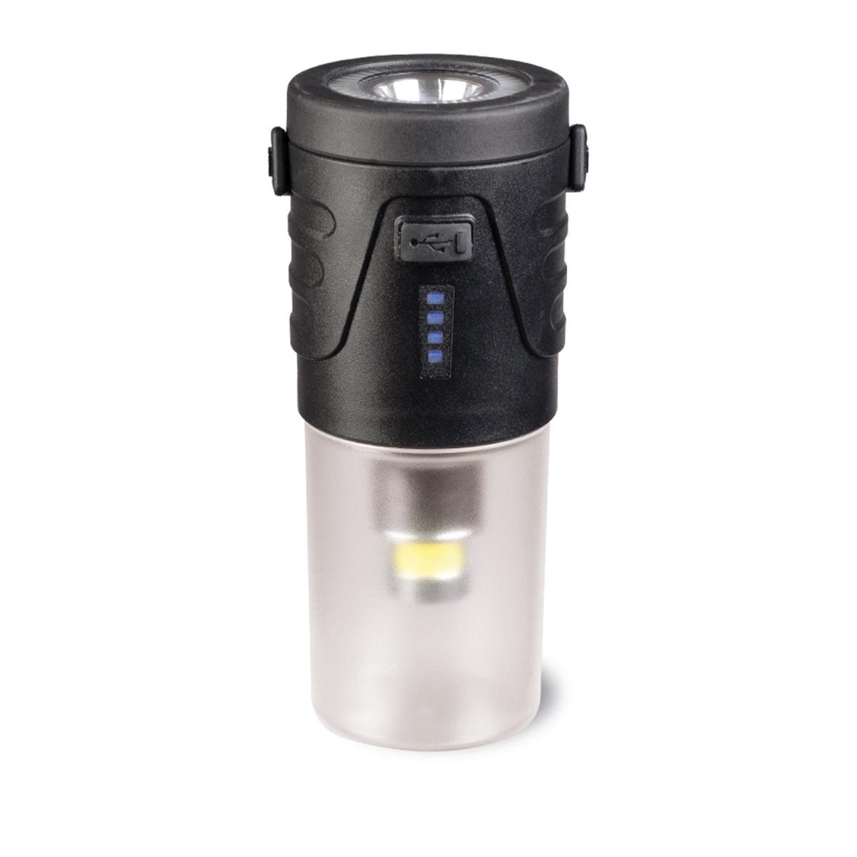 MIL-TEC wiederaufladbare Laterne, LED-Camping-Taschenlampe für den Außenbereich, USB-C, 410 Lumen
