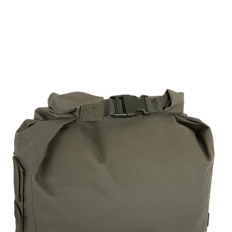 Olive green MIL-TEC SEALS 35L waterproof tactical roll-up dry bag backpack with buckle closure