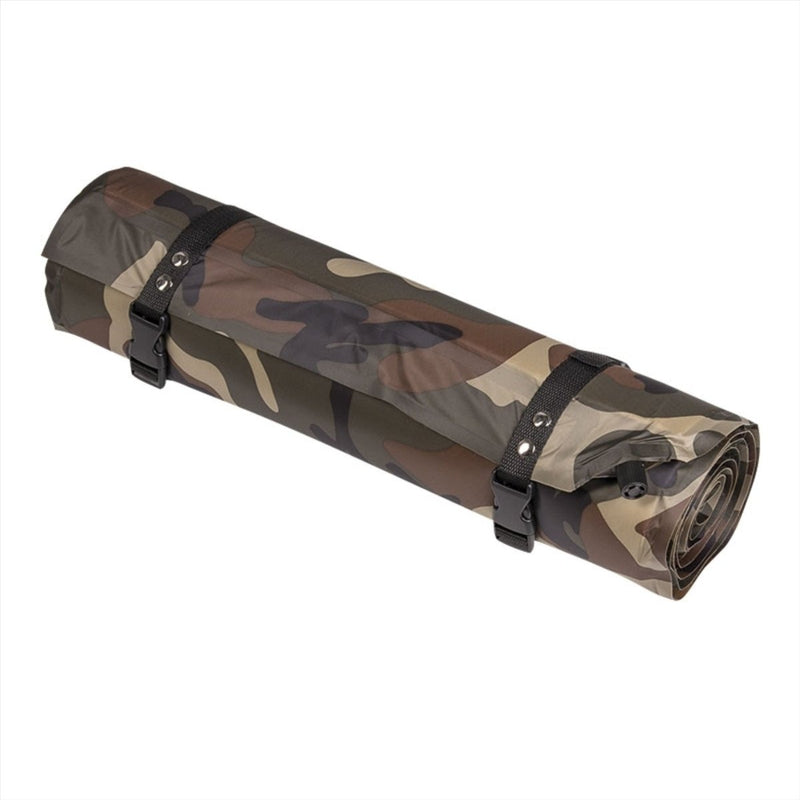 MIL-tec Schlafpad 185 cm selbstblasbare Matresse Waldland Tarnung