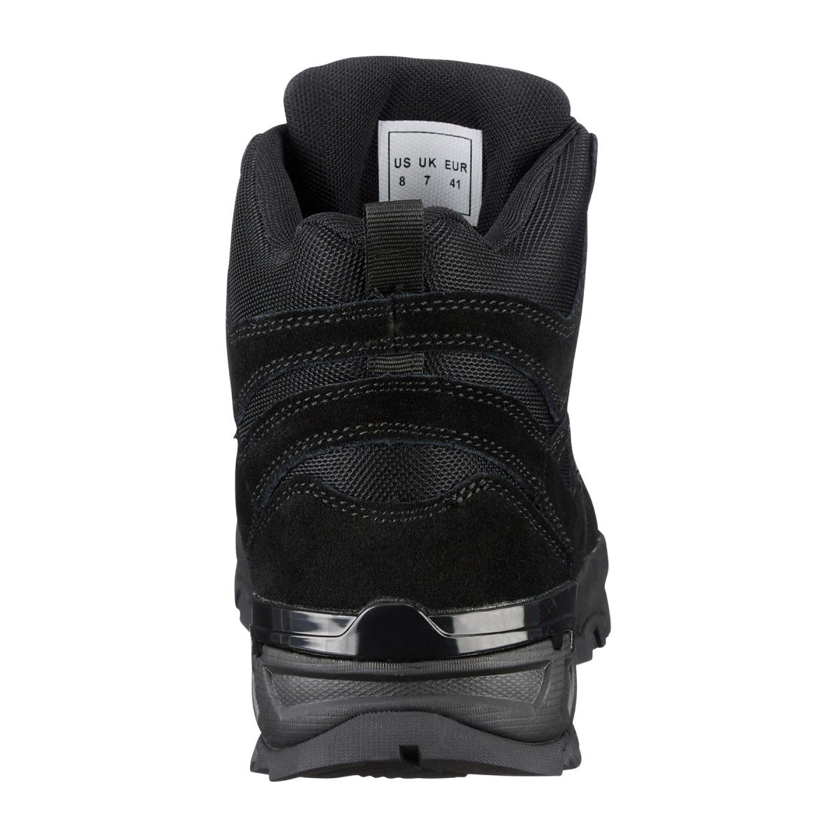 MIL-TEC SQUAD Stiefel halbhoch runde Sohle Camping Outdoor schwarzes Wildleder Schuhwerk