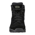 MIL-TEC SQUAD Stiefel halbhoch runde Sohle Camping Outdoor schwarzes Wildleder Schuhwerk