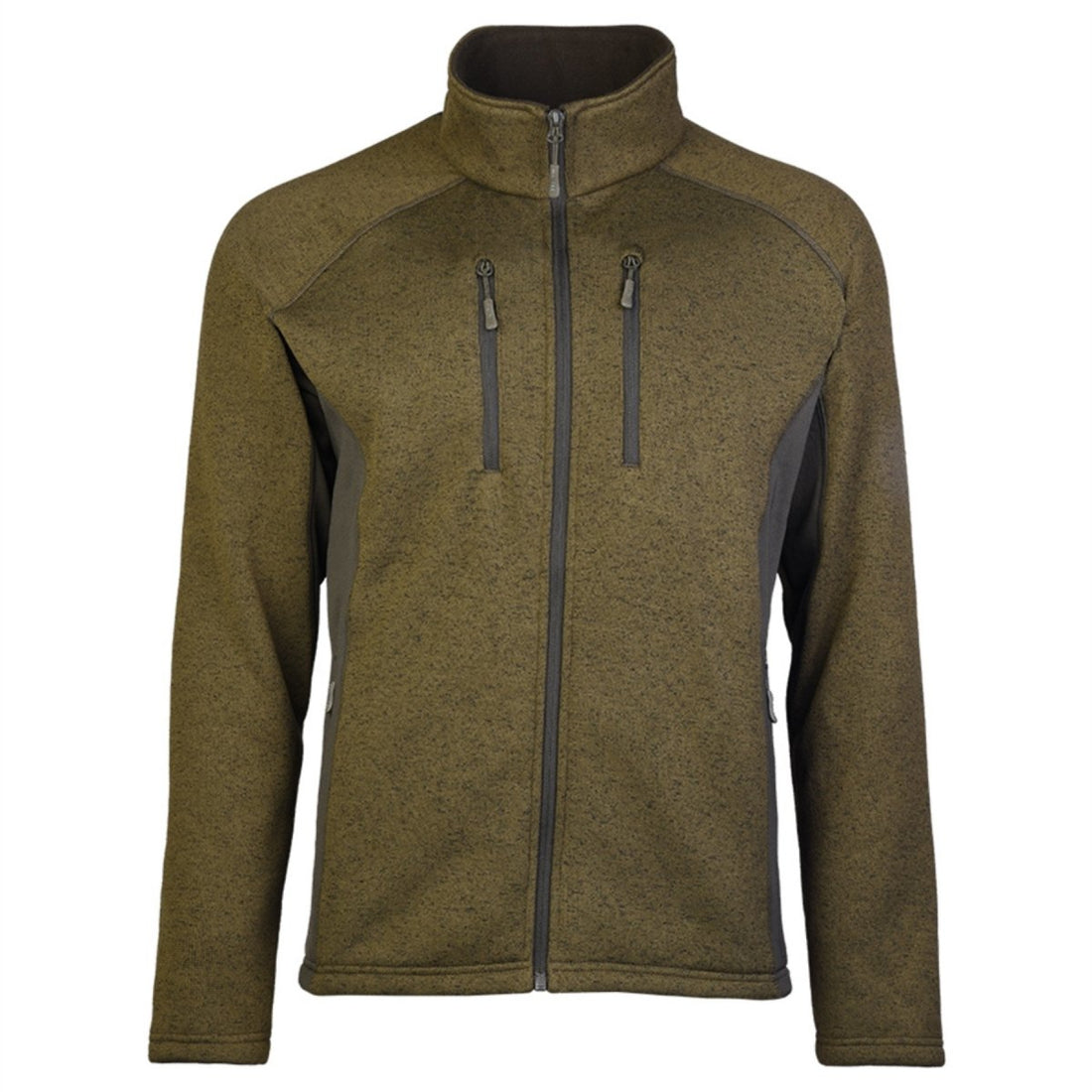 Mil-Tec Structure Fleecejacke Warme taktische Outdoor-Reißverschlusstaschen Oliv