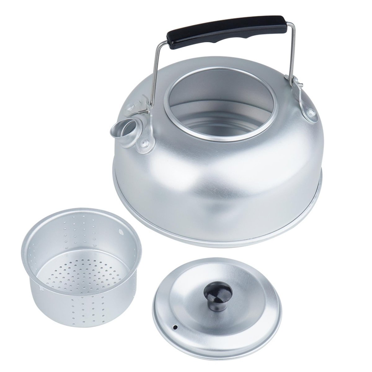 MIL-TEC Teekessel Aluminium leicht 800ml Camping Outdoor Wasserkessel Teesieb