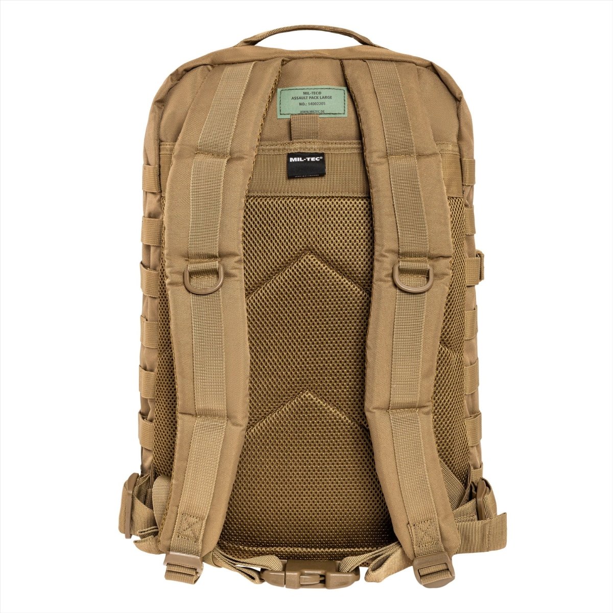 Mil-Tec US Assault Tactical Backpack 36L Ergonomische geformte gepolsterte Schultern