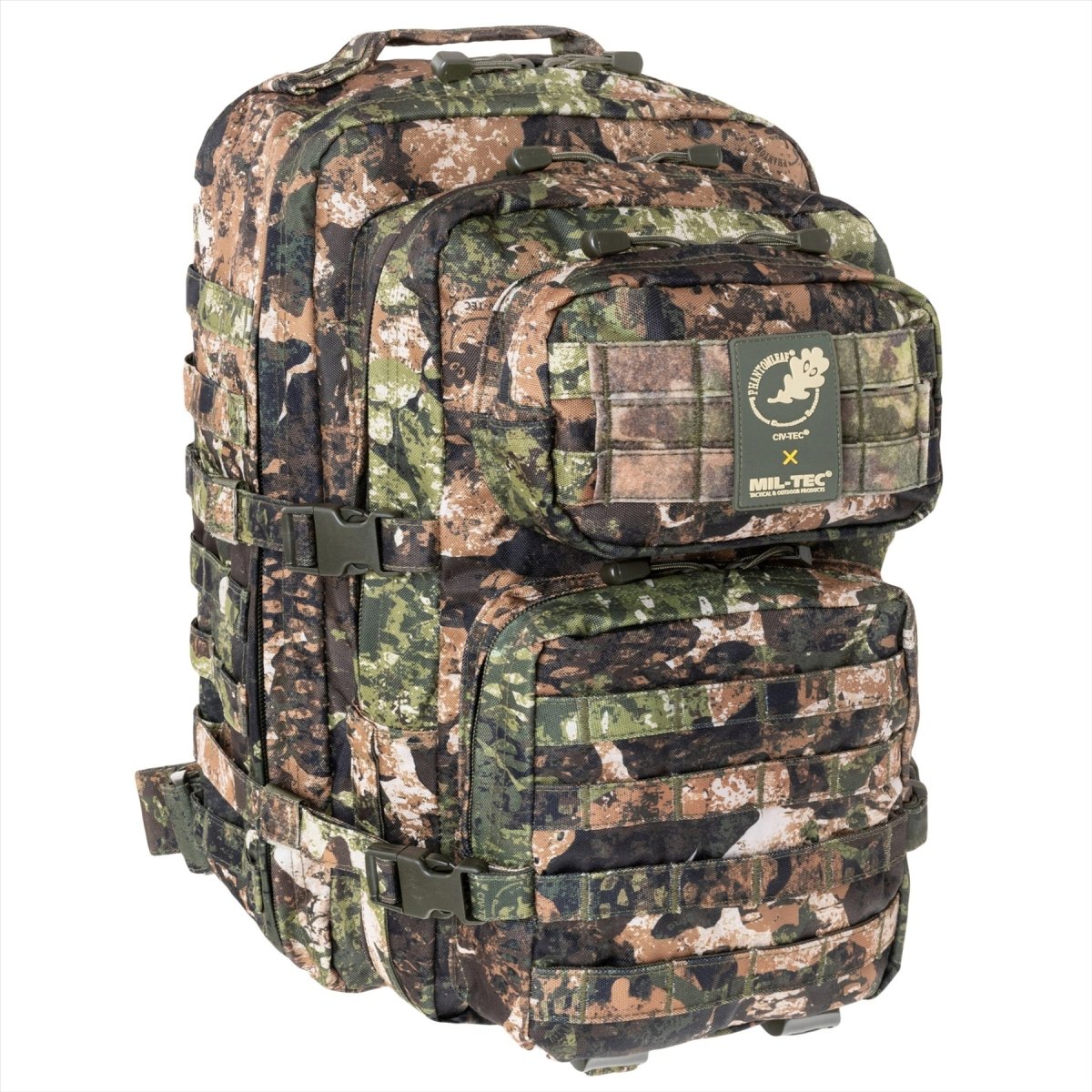Mil-Tec US Assault Tactical Backpack 36L Ergonomische geformte gepolsterte Schultern