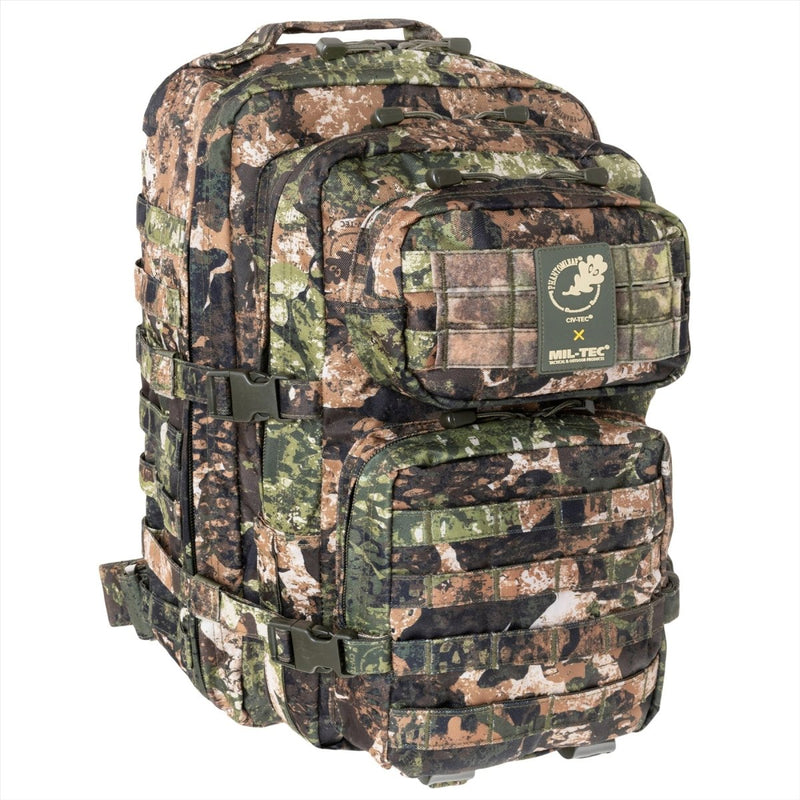 Mil-Tec US Assault Tactical Backpack 36L Ergonomische geformte gepolsterte Schultern