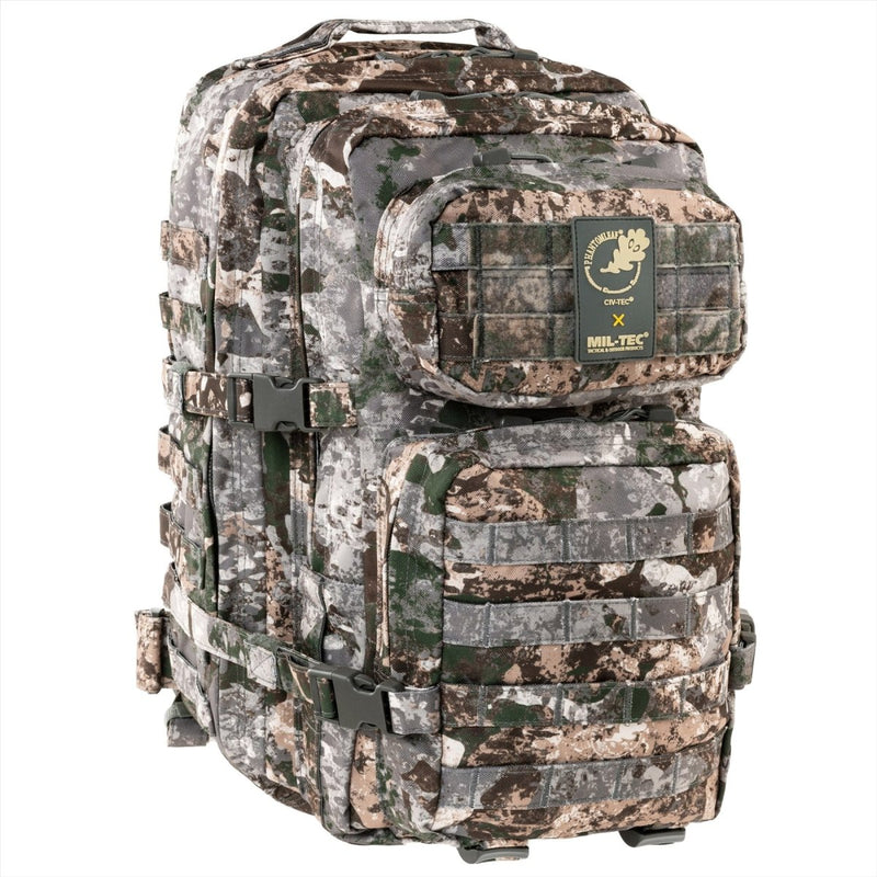Mil-Tec US Assault Tactical Backpack 36L Ergonomische geformte gepolsterte Schultern