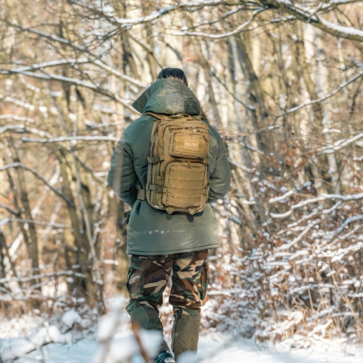 Mil-Tec US Assault Tactical Backpack 36L Ergonomische geformte gepolsterte Schultern