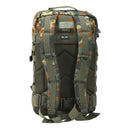 MIL-TEC U.S. Assault 36L flecktarn backpack showing padded back, adjustable straps, and durable tactical design