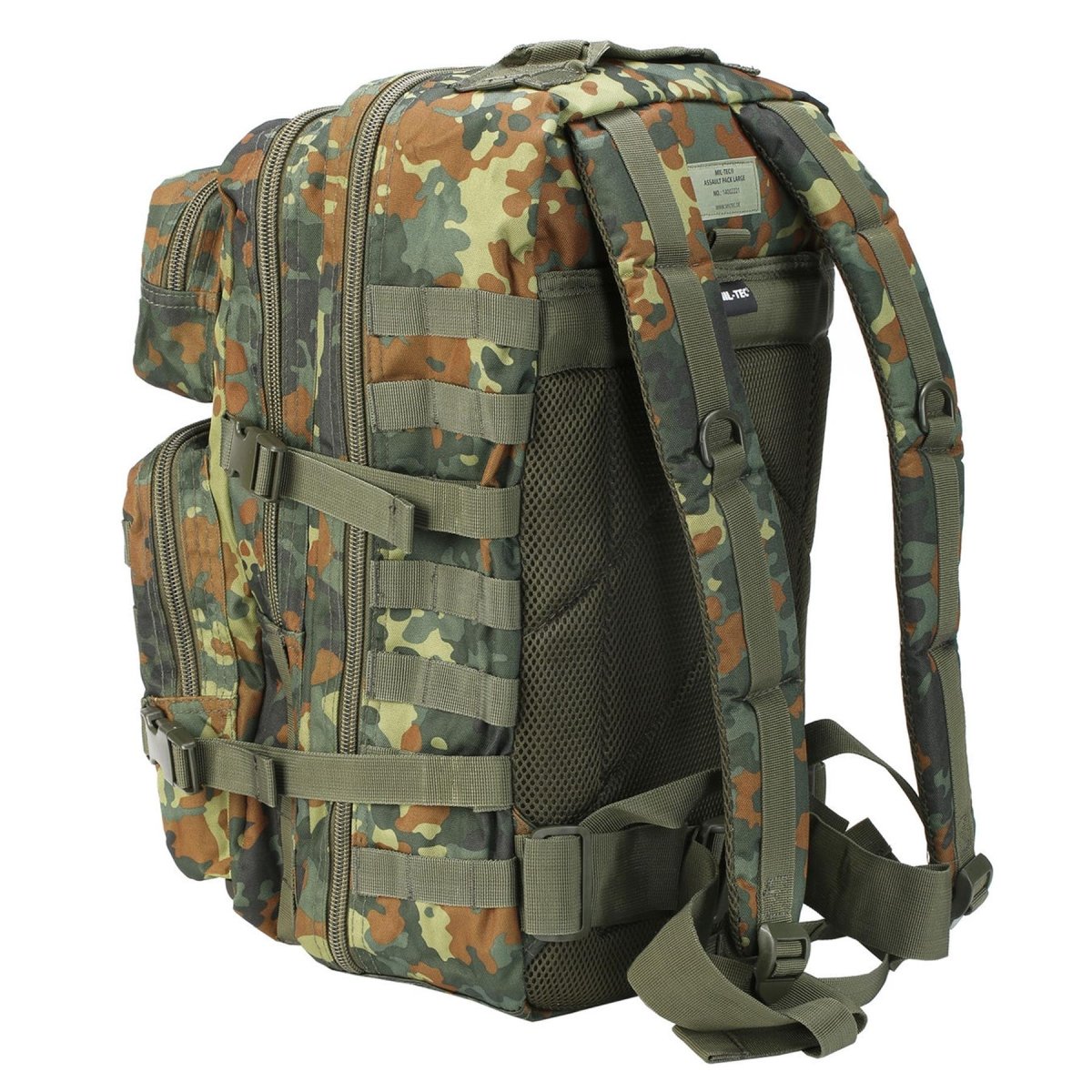 MIL-TEC US Assault Trekkingrucksack groß 36L Rucksack Flecktarn Tagesrucksack Tasche