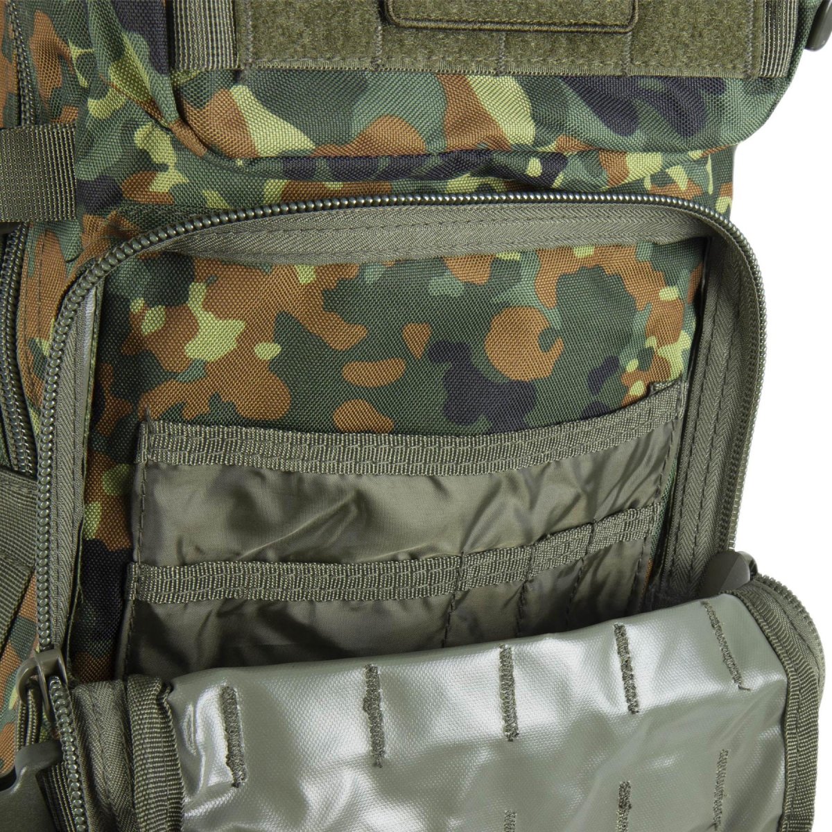 MIL-TEC US Assault Trekkingrucksack groß 36L Rucksack Flecktarn Tagesrucksack Tasche