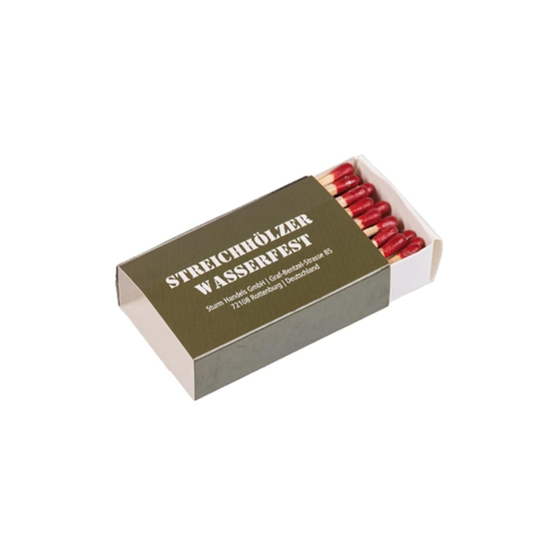 MIL-TEC wasserfeste Streichhölzer, 4er-Pack, 35 Streichhölzer, Outdoor-Camping-Survival