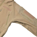 MIL-TEC winddichte Wanderjacke Softshell sturmfeste Reißverschlüsse Fleecefutter Coyote