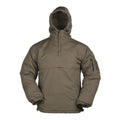 Mil-Tec Winter-Kampfjacke, taktischer Anorak, Fleece-Futter, winddicht, Oliv