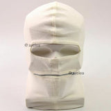 NEU Italien italienische Armee weiße Gesichtsmaske Sturmhaube zwei Löcher Maske mit Reißverschluss