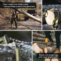 NORDIC POCKET SAW Kompakte tragbare Notfall-Camping-Handkettensäge rote Griffe