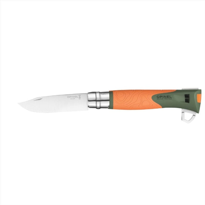 Opinel N°12 Explore faltbares 10-cm-Taschenmesser, Klinge aus 12C27-Edelstahl – GoMilitar