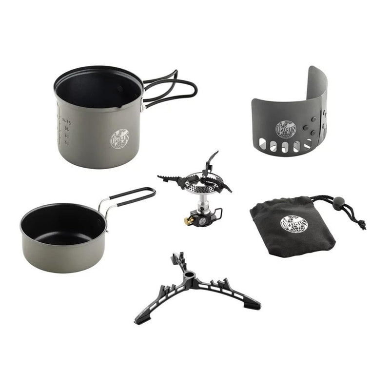 Optimus Elektra FE Camping Kochsystem Outdoor Kochbrenner Windschutzscheibenkocher
