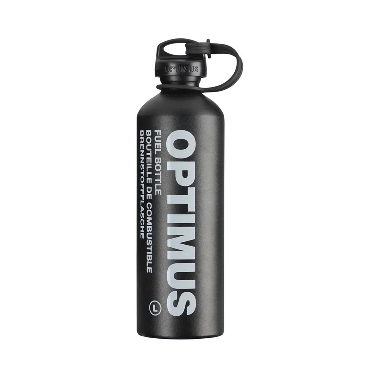 Optimus Flüssigbrennstoffflasche 600ml 1000ml Sicherheitsverschluss langlebig leicht schwarz