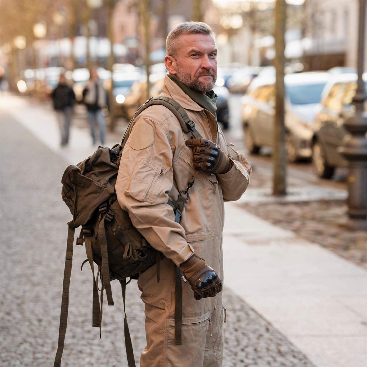 Original Österreichischer militärischer taktischer Rucksack, abnehmbare obere Abdeckung, 25 l, OD Grün