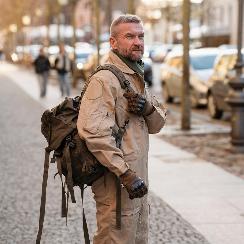 Original Österreichischer militärischer taktischer Rucksack, abnehmbare obere Abdeckung, 25 l, OD Grün