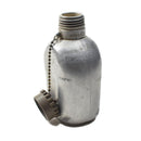 Original Austrian army canteen aluminum flask plastic screw lid military surplus - GoMilitar
