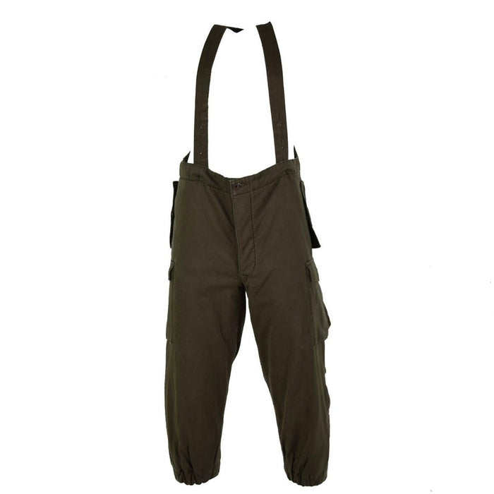 Original österreichische Bundesheer-Kampfhose, Latz, Militär-Oliv, OD-Overall mit Hosenträgern, NEU – GoMilitar