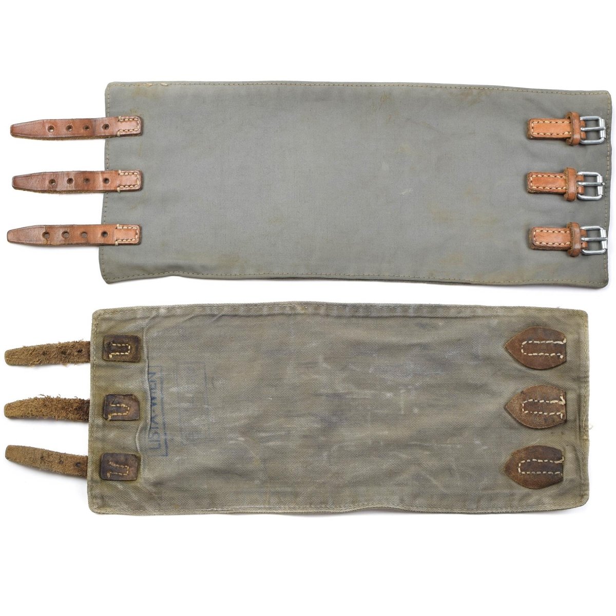 Original österreichische Armee M58 Beingamaschen. Vintage Militärüberschussgamaschen