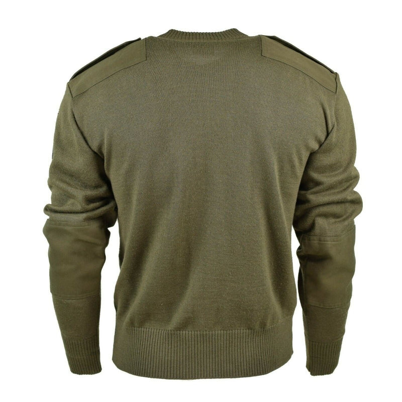 Original Austrian army pullover Jumper commando Olive OD wool sweater NEW - GoMilitar