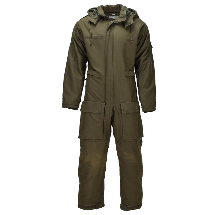 Original österreichischer Panzeroverall mit Kapuze und gefüttertem Mechanikeroverall Oliv - GoMilitar