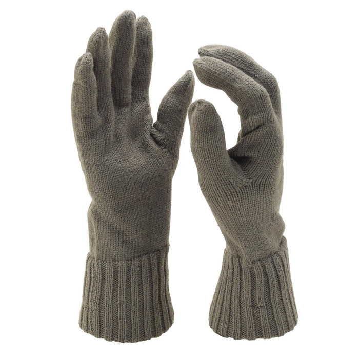 Original österreichisches Bundesheer Wollhandschuhwärmer Winter braun Outdoor gestrickt NEU - GoMilitar