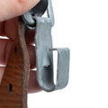 Original österreichische Armee Y-Strap Hosenträger aus echtem Leder Vintage Militär Überschuss