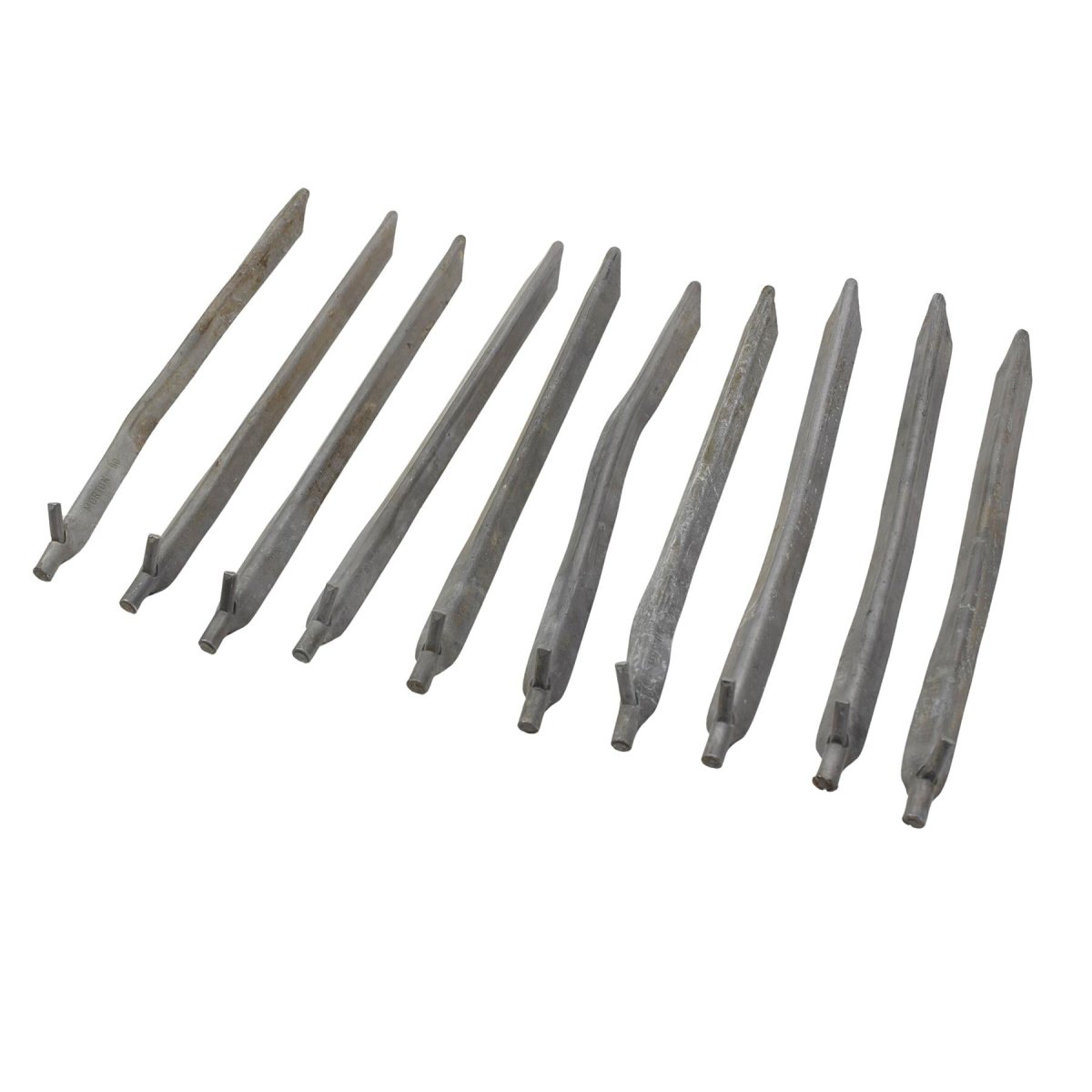 Original österreichische Militär-Zeltheringe aus Aluminium, Camping-Heringe, 10 Stück, 26 cm
