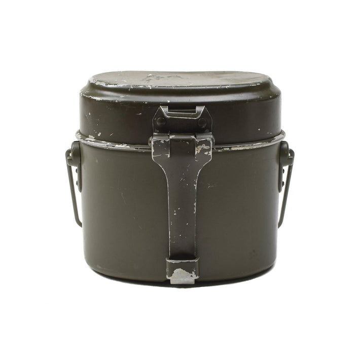 Originales Kochgeschirr-Set des österreichischen Militärs, Aluminium-Olivgrün, Wander- und Camping-Kochgeschirr-Set – GoMilitar