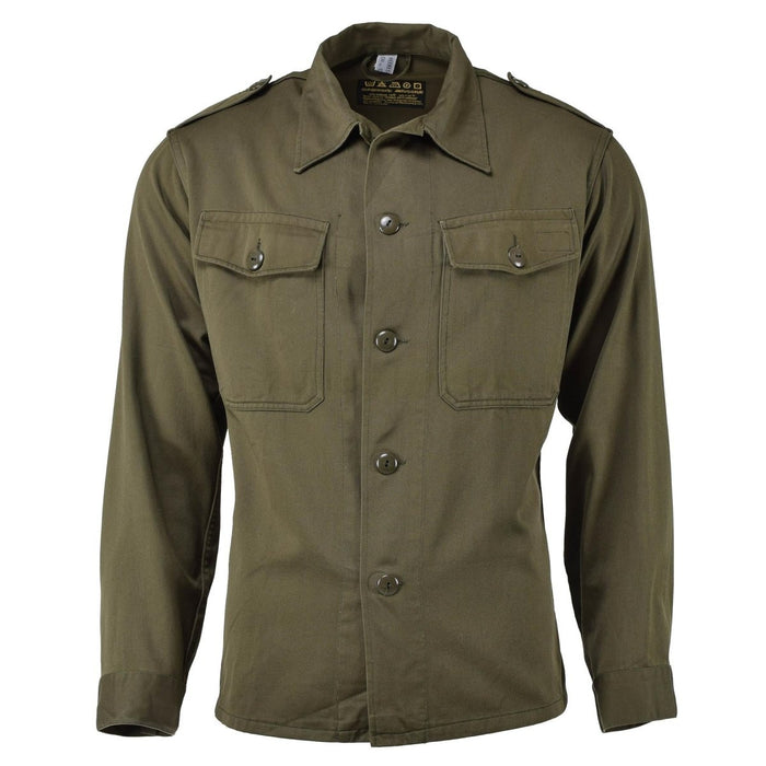 Original österreichisches Militär-Langarm-Hemdkleid in Oliv, lässig, leicht, NEU – GoMilitar