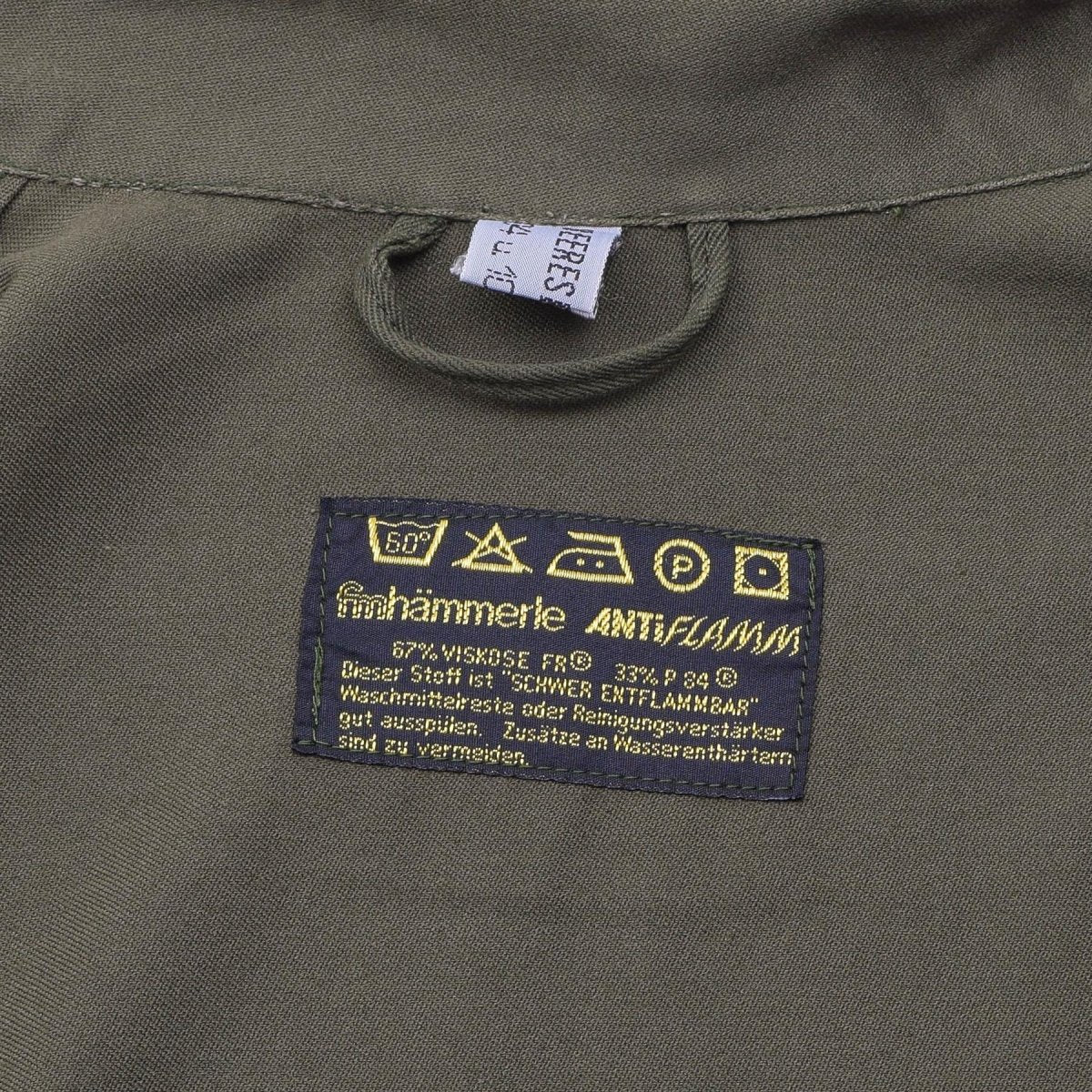 Original österreichisches Militär-Hemdkleid in Olivgrün mit langen Ärmeln, lässig, leicht, NEU
