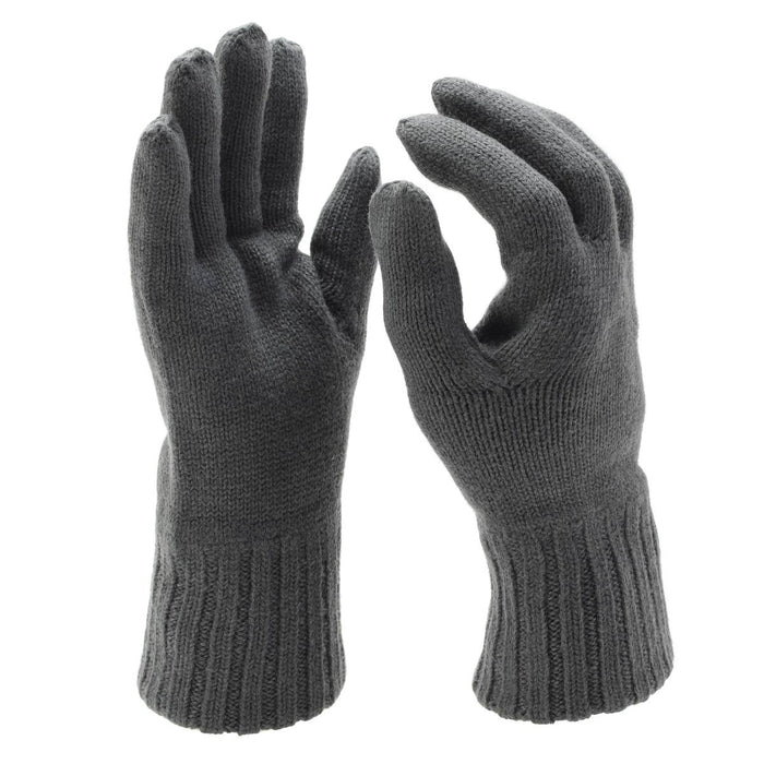 Original österreichische Militärwärmer Wollhandschuhe grau atmungsaktiv gestrickt Winter NEU - GoMilitar
