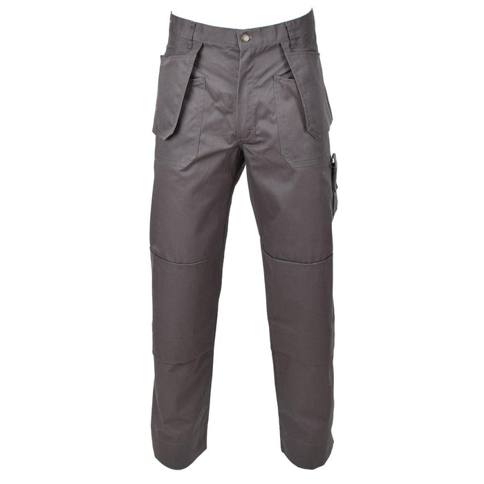 Originale Cargohose der belgischen Armee, verstärkte Knie, zusätzliche Taschen, grau, NEU – GoMilitar