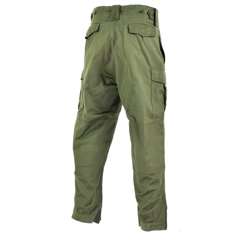 Original Belgian army field combat pants M65 olive green military pants surplus - GoMilitar