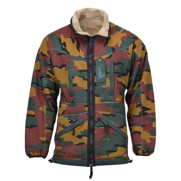 Original belgische Armee-Fleecejacke, wendbarer Windstopper, BDU-Pullover – GoMilitar